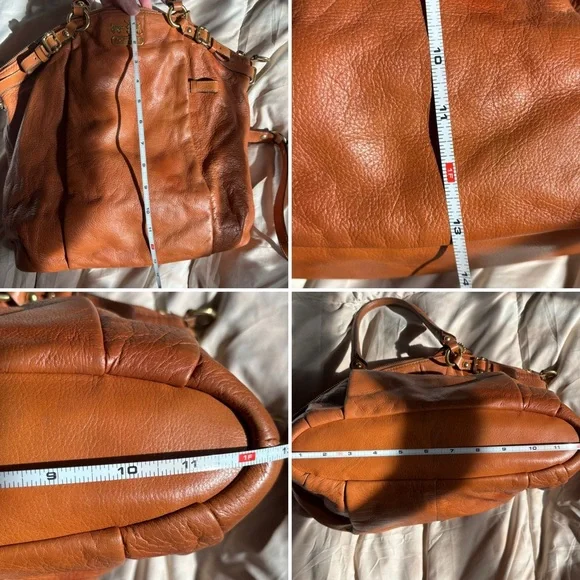 Coach Vintage Leather Camel Tan Light Brown Removable Crossbody Shoulder Bag - Picture 11 of 17